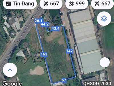 Bán 10.240m² đất SXKD mặt tiền QL1A Nhựt Chánh, Bến Lức – Giá 75 tỷ - 0909455663